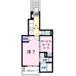 フレシール黒崎の物件間取画像